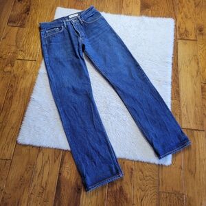 Gustin Straight Leg Selvedge Jeans Men's 33 Medium Blue Wash California